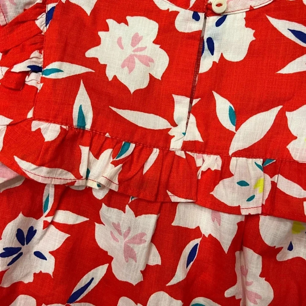 NWT Crewcuts Ruffle Floral Top - Picture 2 of 7